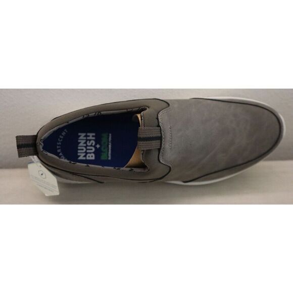 Nunn Bush Kore Men Sz 10M Charcoal/Gray City Pass Moccasin Toe Slip-On Shoes - Picture 6 of 11